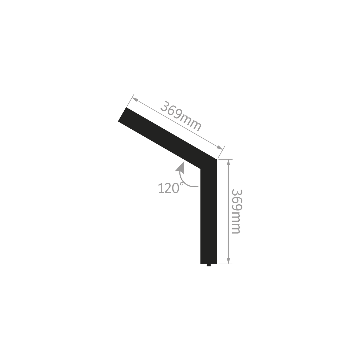 EVO 120° L Join Black