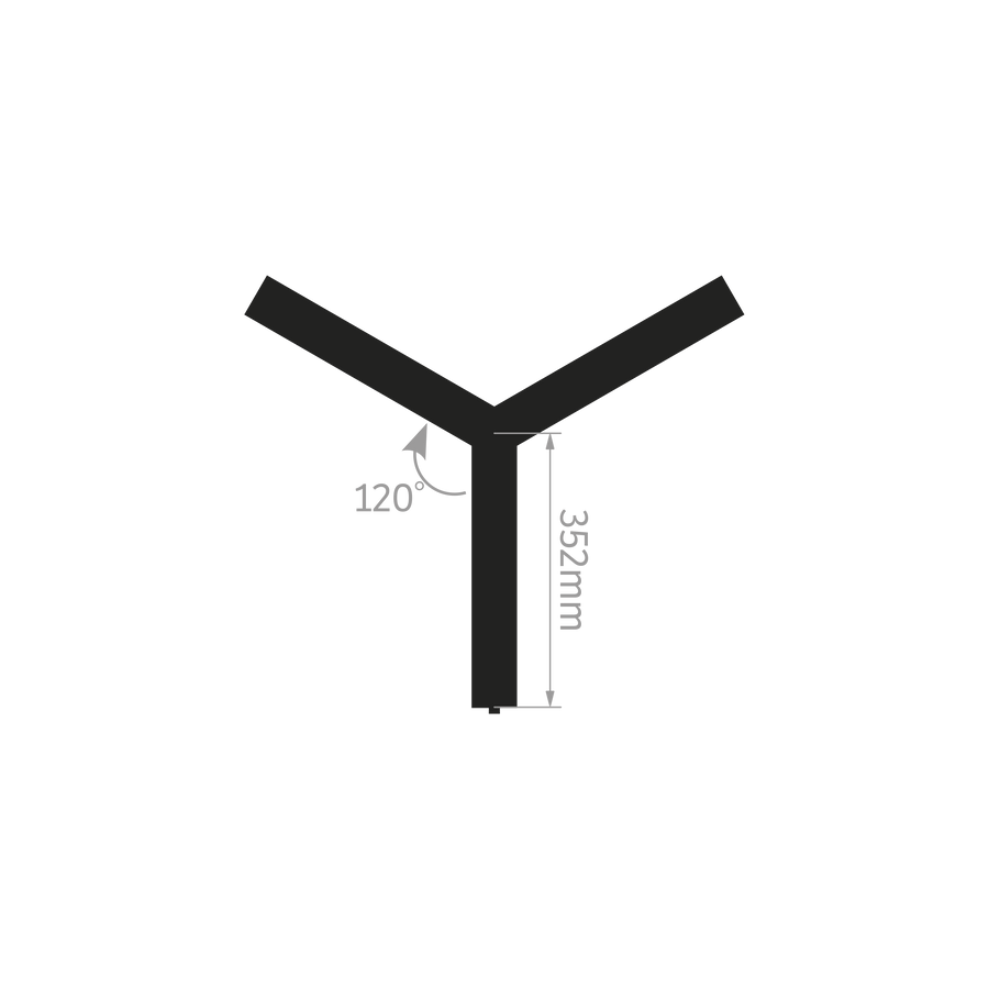 EVO 120° Y Join Black