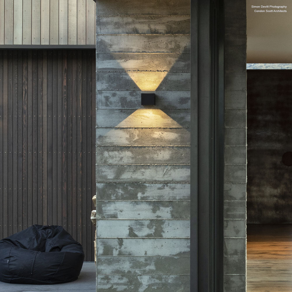 Cube Two Way Adjustable Small Matt Textured Black 4000K