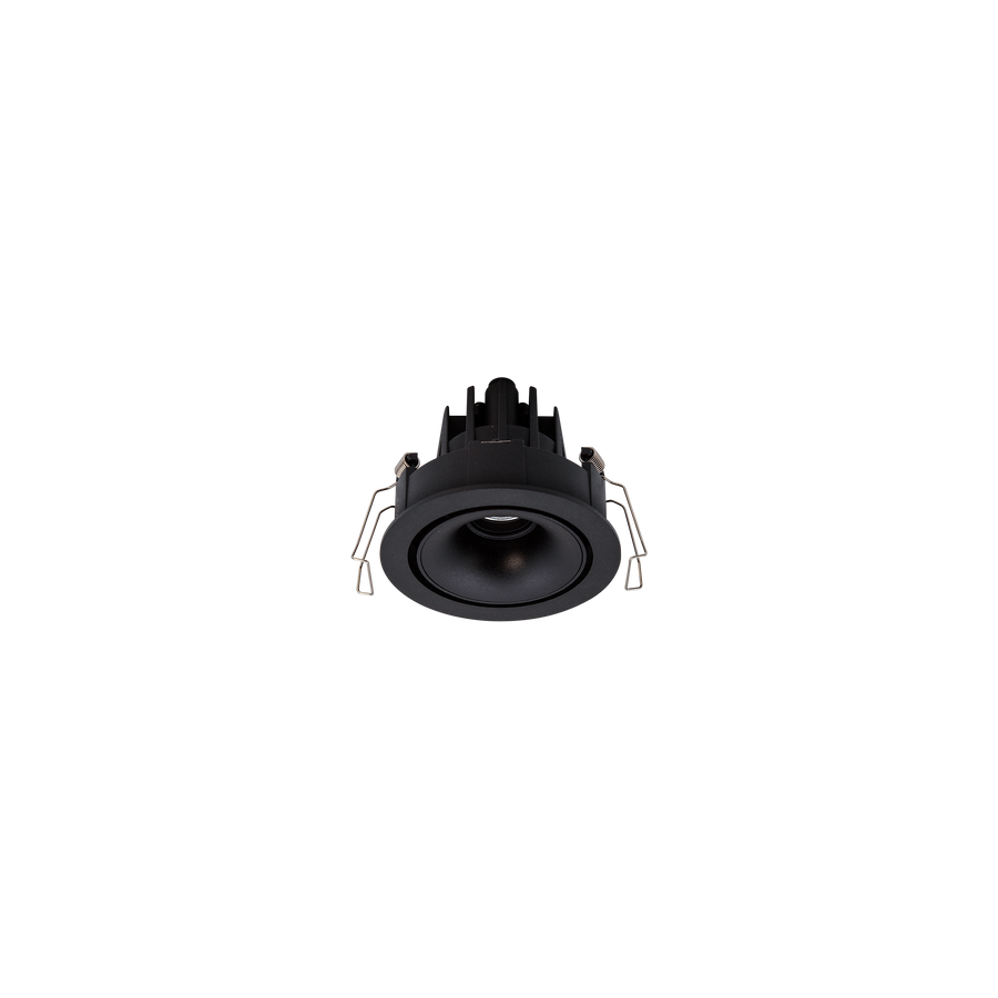 Cevon Dark Art Tilt/Rotate Small Downlight Kit Black, Matt Black 3000K