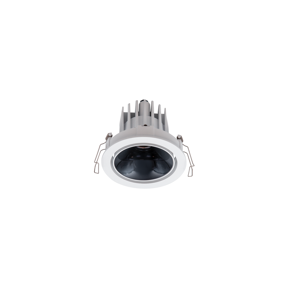 Cevon Dark Art Tilt/Rotate Medium Downlight White, High Gloss Black 3K