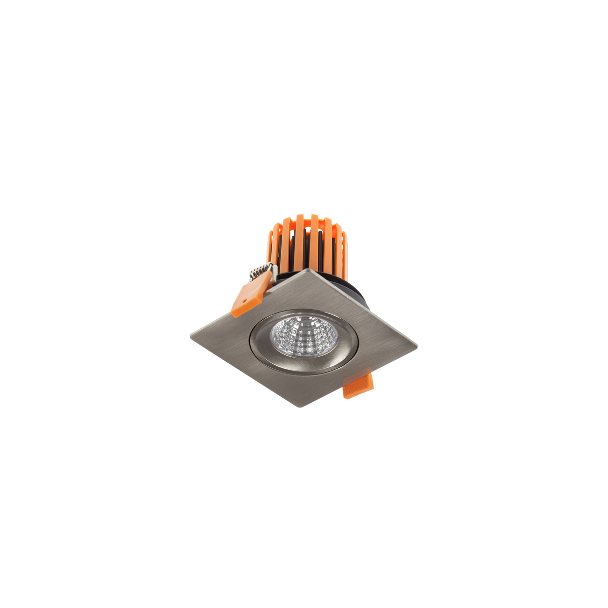 Smart Tilt Classic Square Downlight Kit Brushed Chrome 3000K