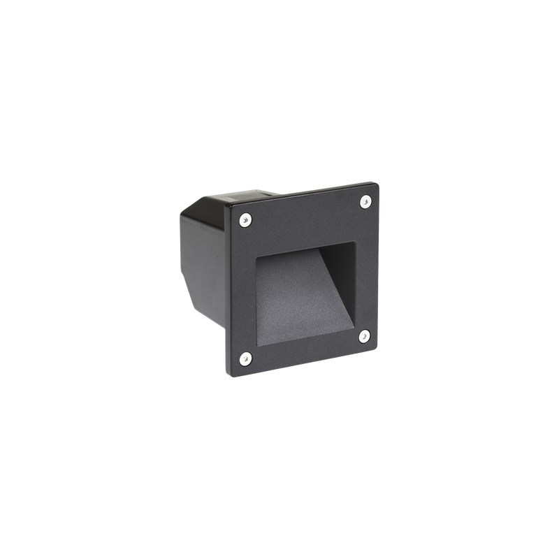 Square Exterior Wall/Step Low Glare Black 3000K / 4000K