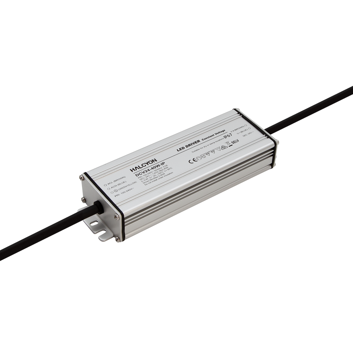 IP67 24V 40W Constant Voltage Non-dimmable Driver