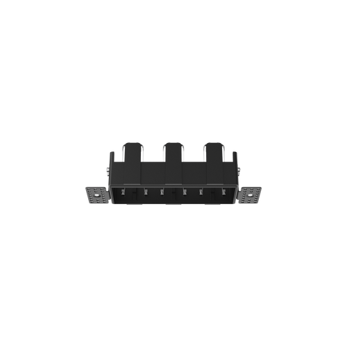 Cevon Type Trimless Rectangular Triple Frame for M41 Black