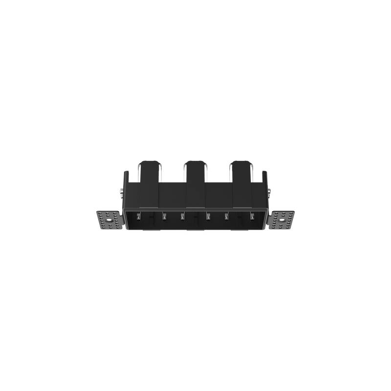 Cevon Type Trimless Rectangular Triple Frame for M41 Black