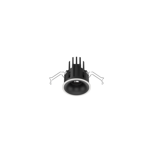 Cevon Small Darklight Slim Trim Downlight Kit White, Black 3000K