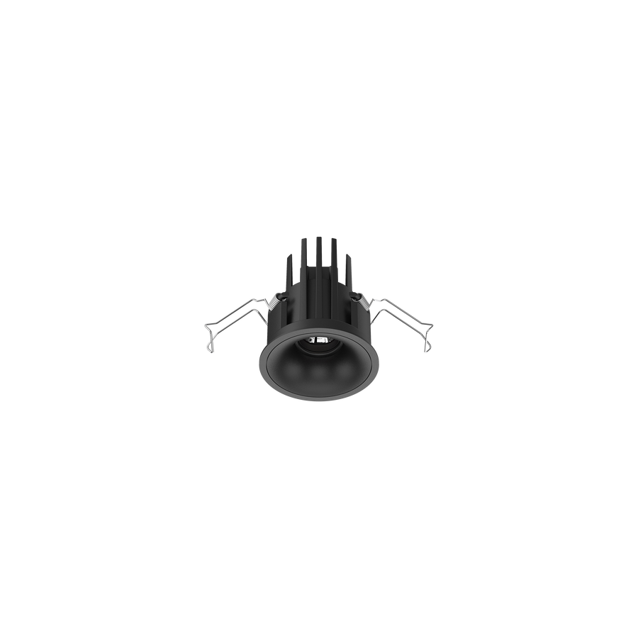 Cevon Small Darklight Slim Trim Downlight Kit Black 3000K