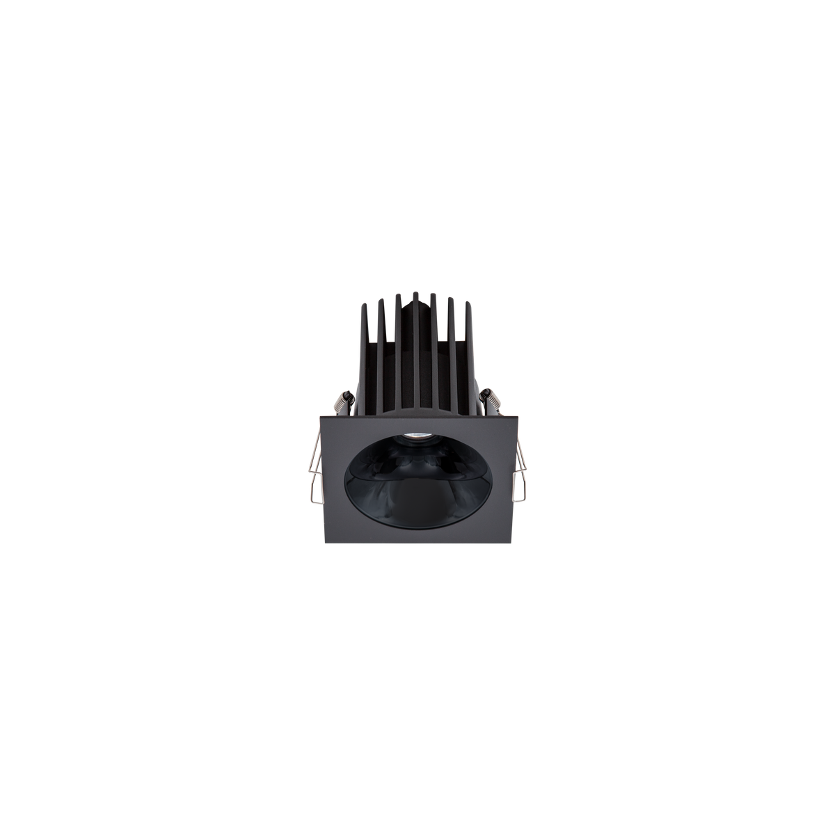 Cevon Dark Art Square Medium Downlight Kit Black, High Gloss Black 3K