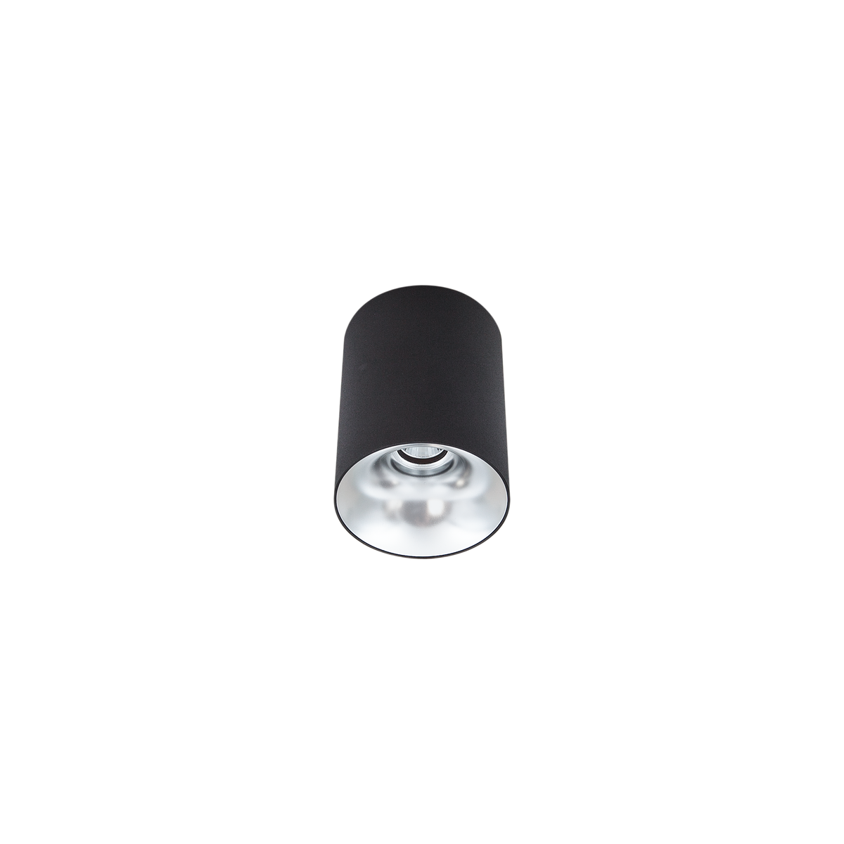 Cevon Dark Art Sml Surface Mount Downlight Black, Silver 3000K