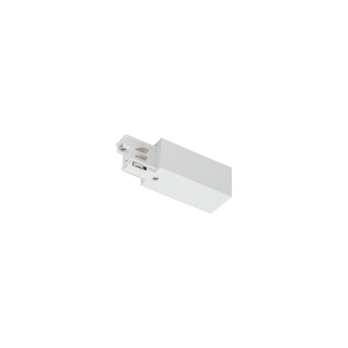 Track 3 Circuit Mains Connector Earth Right White