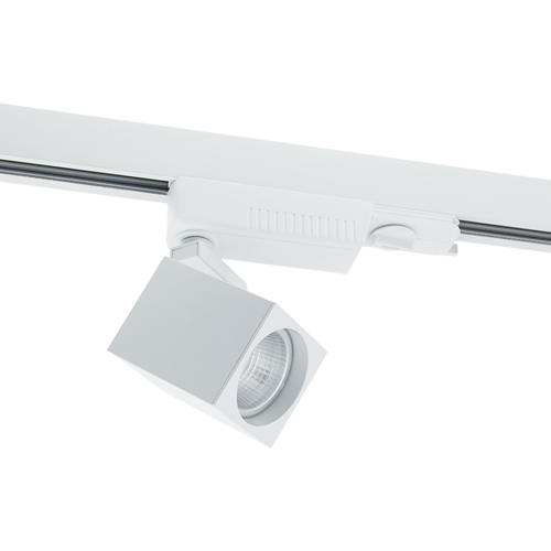 13W Three Circuit LED Square Track Spot White 4000K