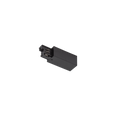Track 3 Circuit Mains Connector Earth Right Black