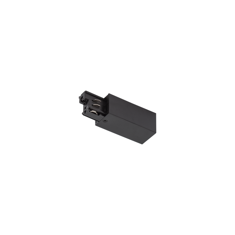 Track 3 Circuit Mains Connector Earth Right Black