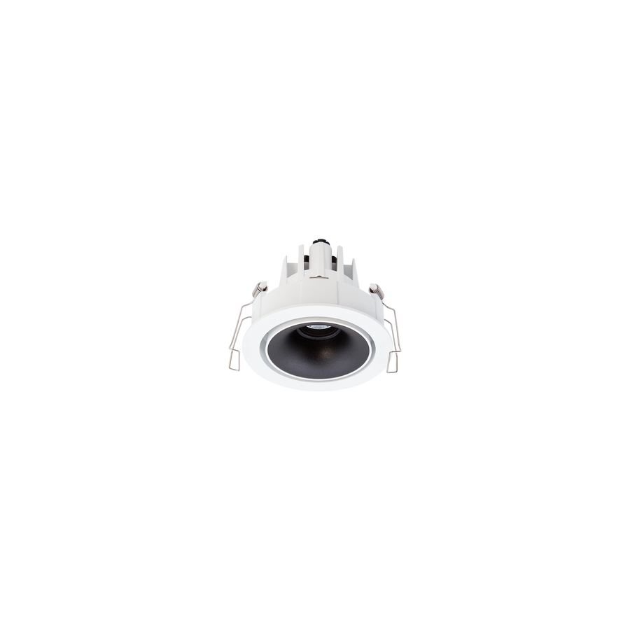 Cevon Dark Art Tilt/Rotate Small Downlight Kit White, Matt Black 3000K