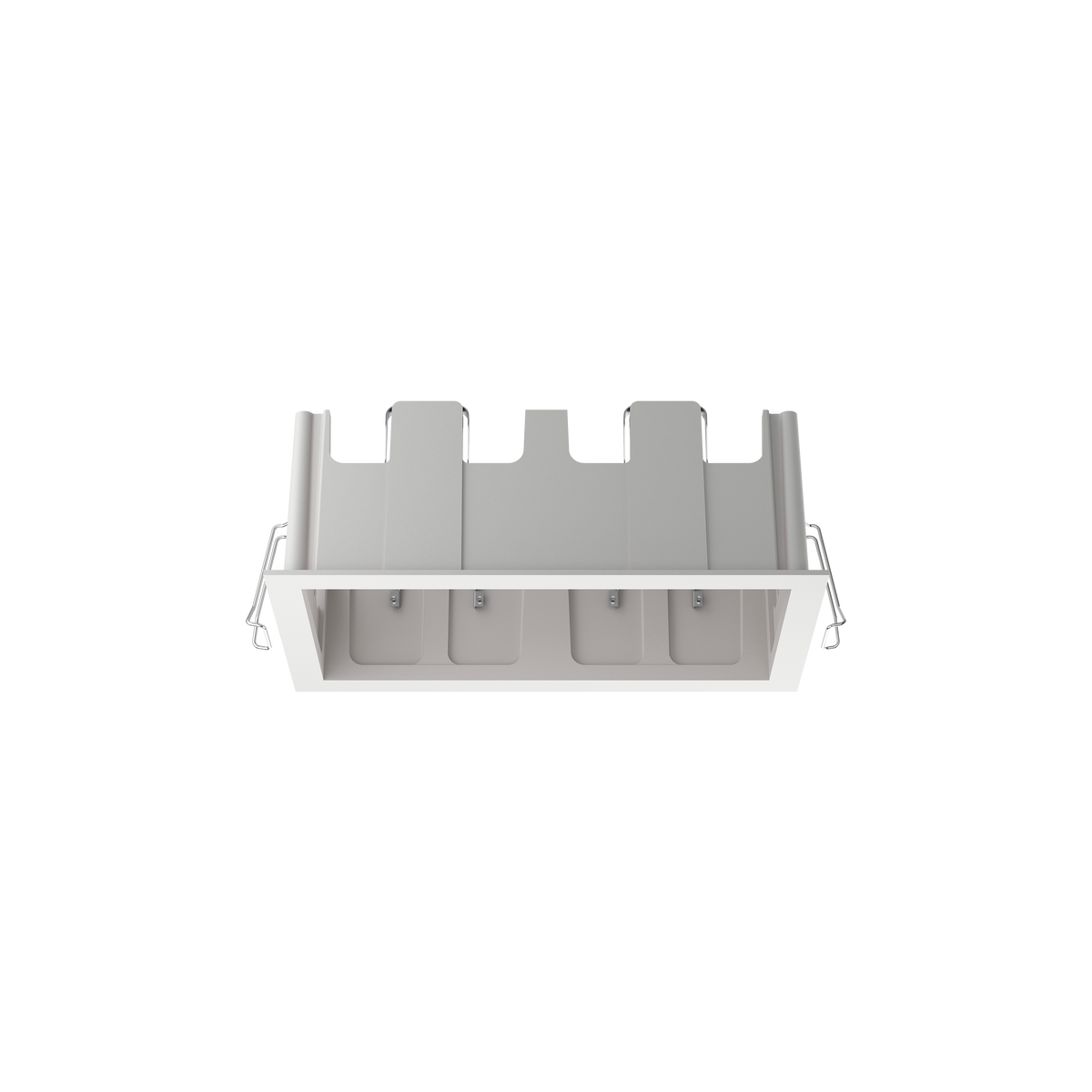 Cevon Type Recessed Rectangular Double Frame for M81 White