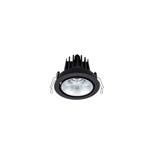 Cevon Dark Art Tilt/Rotate Medium Downlight Kit Black, Silver 3000K