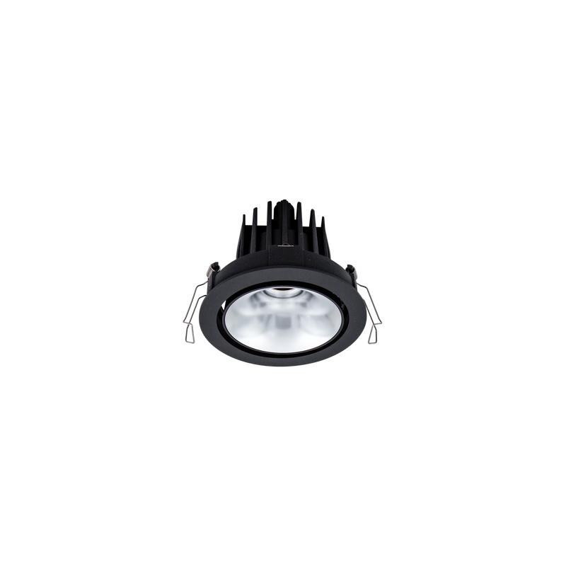 Cevon Dark Art Tilt/Rotate Medium Downlight Kit Black, Silver 3000K