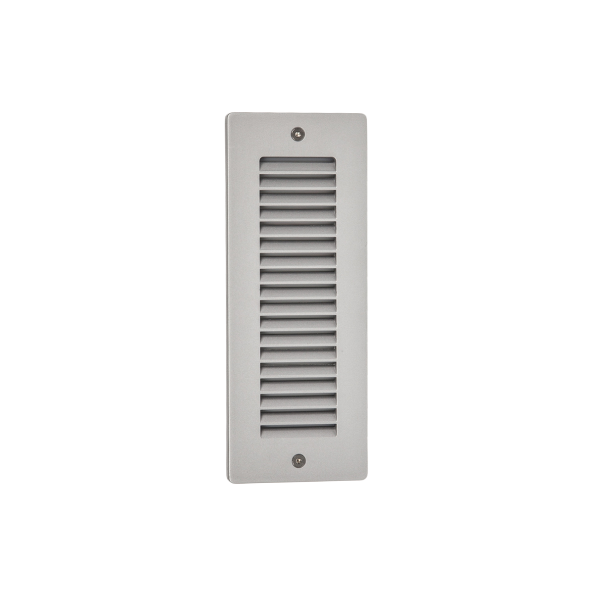 3W LED Exterior Wall Recess Louvre Cv Silver 3000K