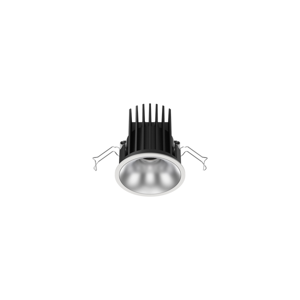 Cevon Medium Darklight Slim Trim Downlight Kit White, Silver 4000K