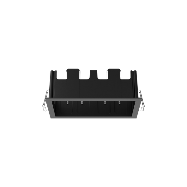 Cevon Type Recessed Rectangular Double Frame for M81 Black