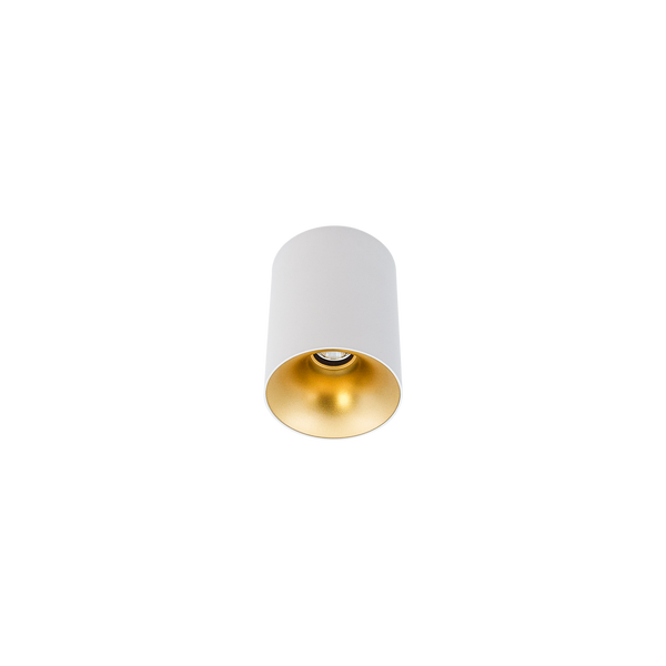 Cevon Dark Art Sml Surface Mount Downlight White, Gold 3000K