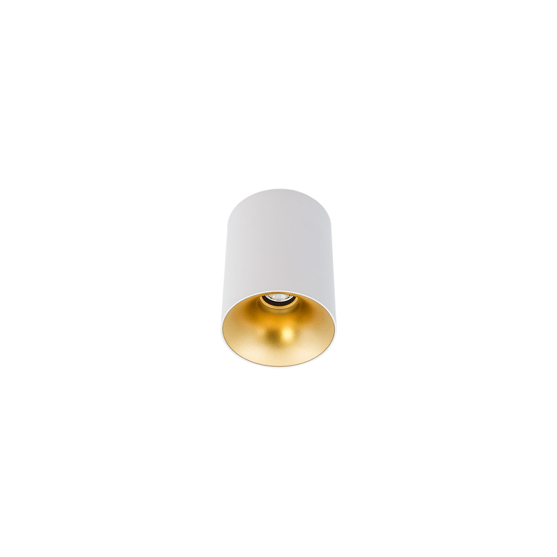 Cevon Dark Art Sml Surface Mount Downlight White, Gold 3000K