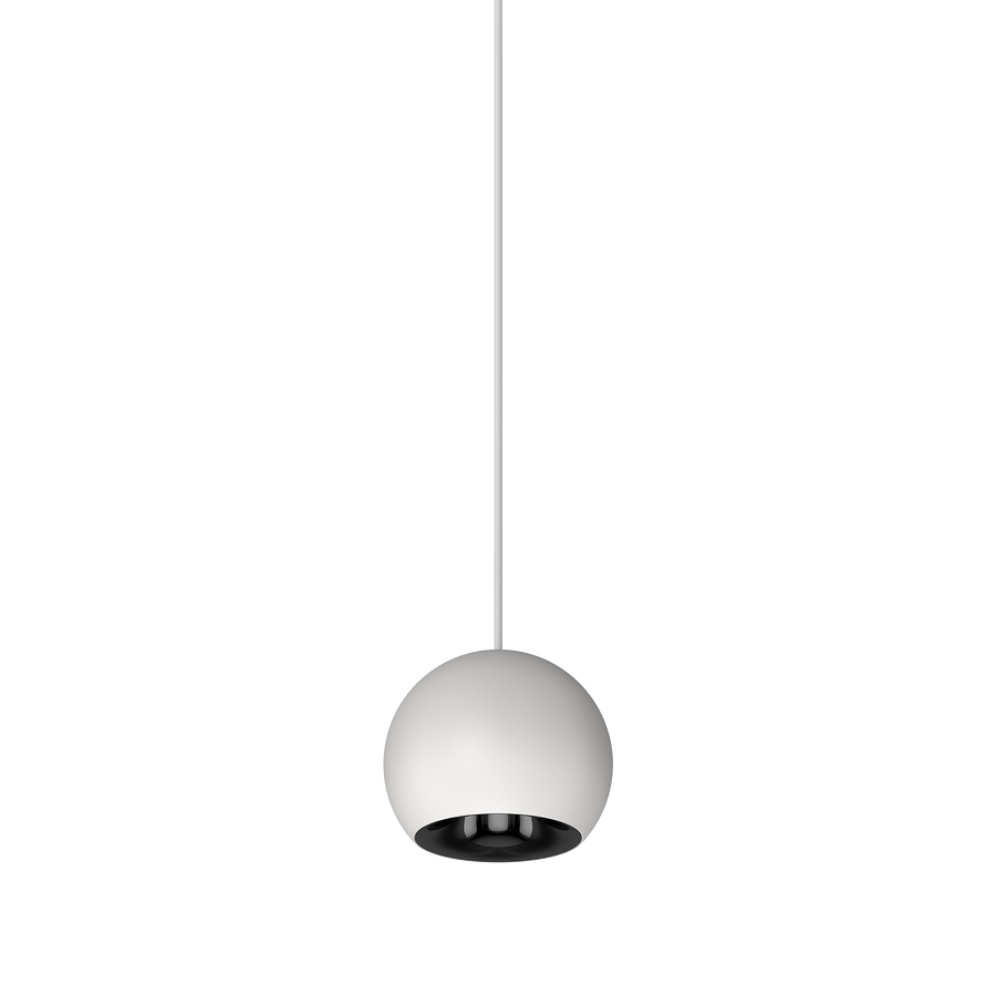 Cevon M60 Type 25 Dark Art Pendant Spot White, High Gloss Black 3000K