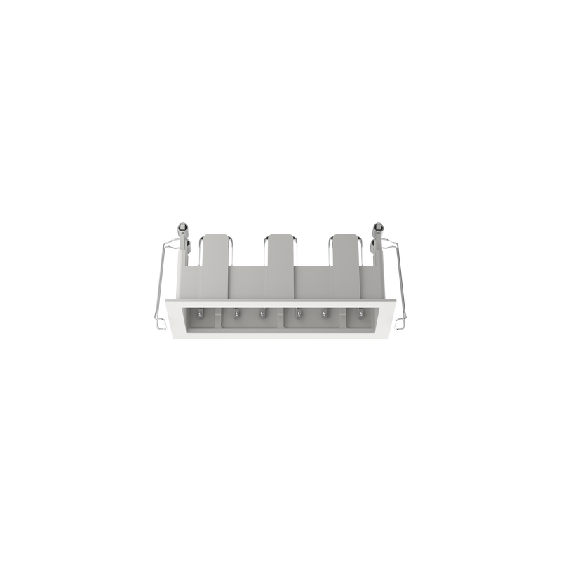 Cevon Type Recessed Rectangular Triple Frame for M41 White