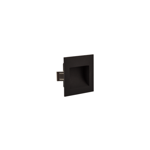 Scoop Square Recessed Wall/Concrete Matt Textured Black 2700K