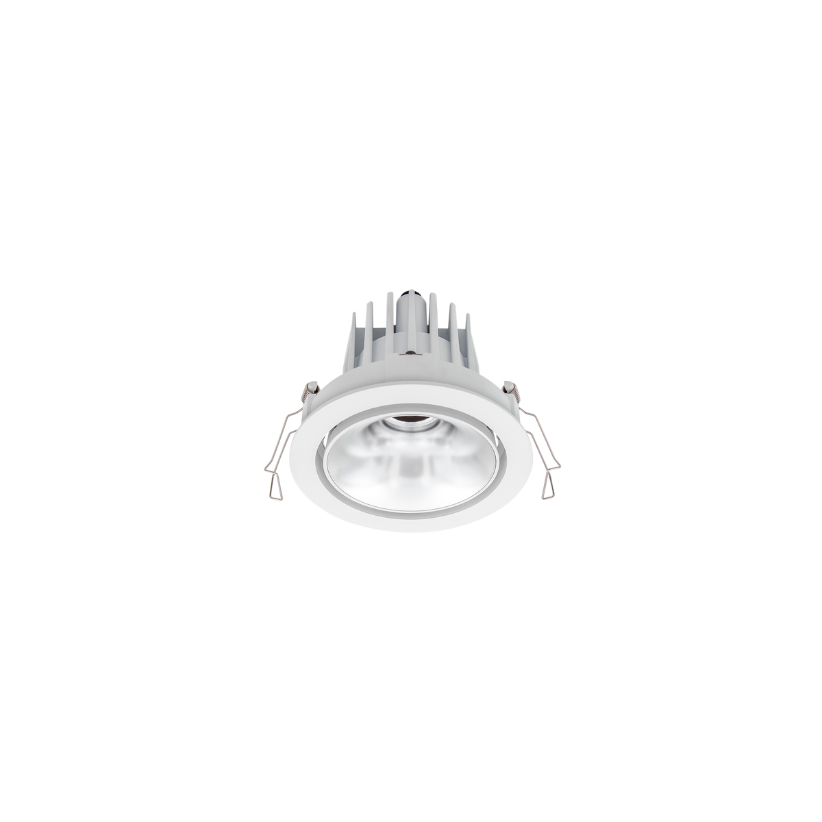 Cevon Dark Art Tilt/Rotate Medium Downlight Kit White, Silver 3000K