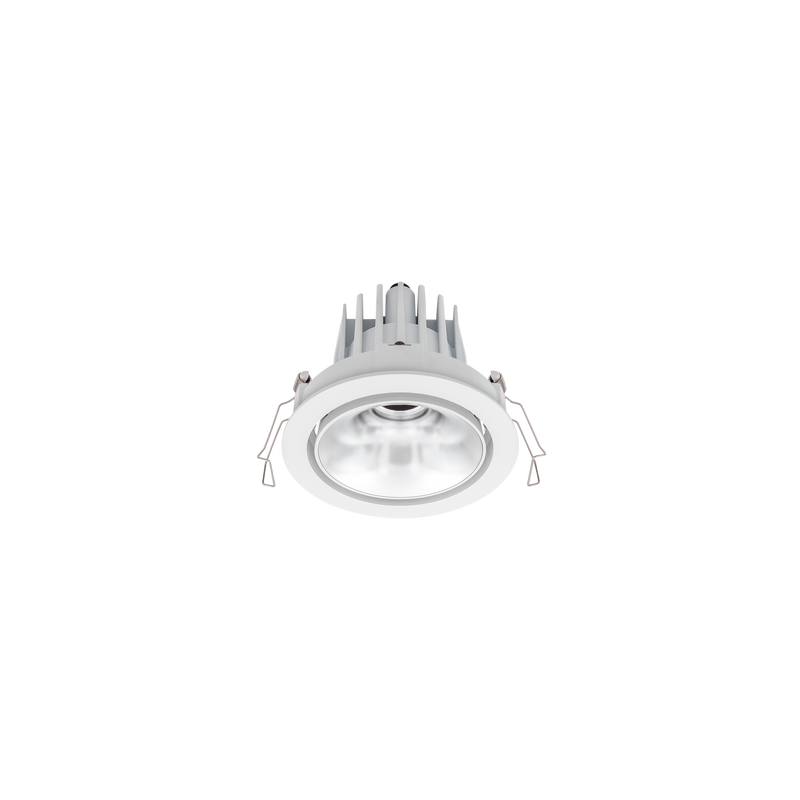 Cevon Dark Art Tilt/Rotate Medium Downlight Kit White, Silver 3000K