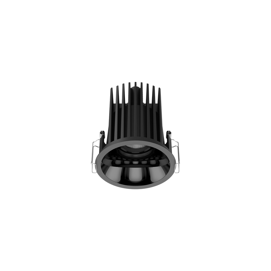 Cevon Large Darklight Slim Trim Downlight Black, High Gloss Black 4K