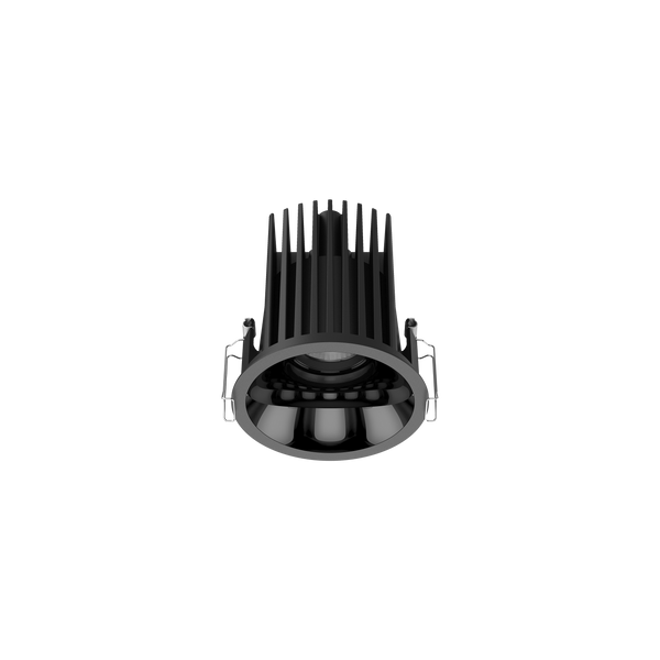 Cevon Large Darklight Slim Trim Downlight Black, High Gloss Black 4K