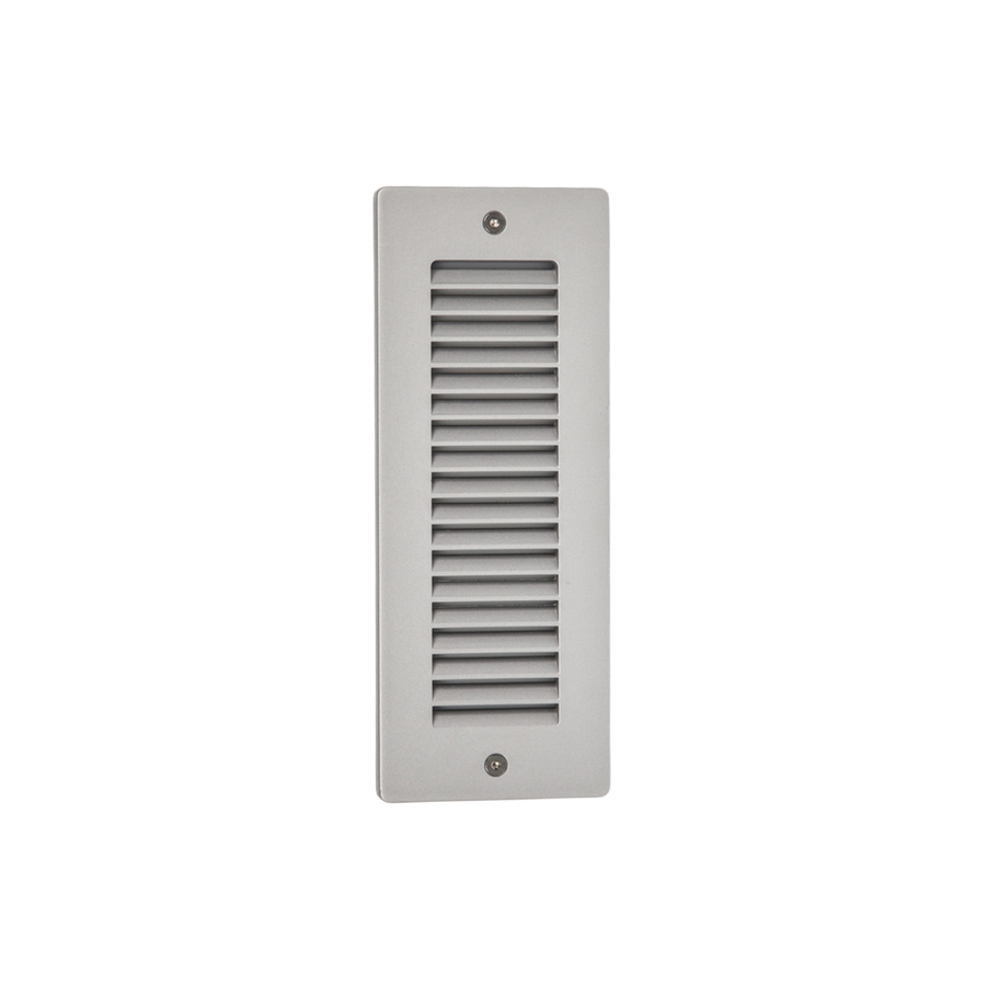 3W LED Exterior Wall Recess Louvre Cv Silver 3000K