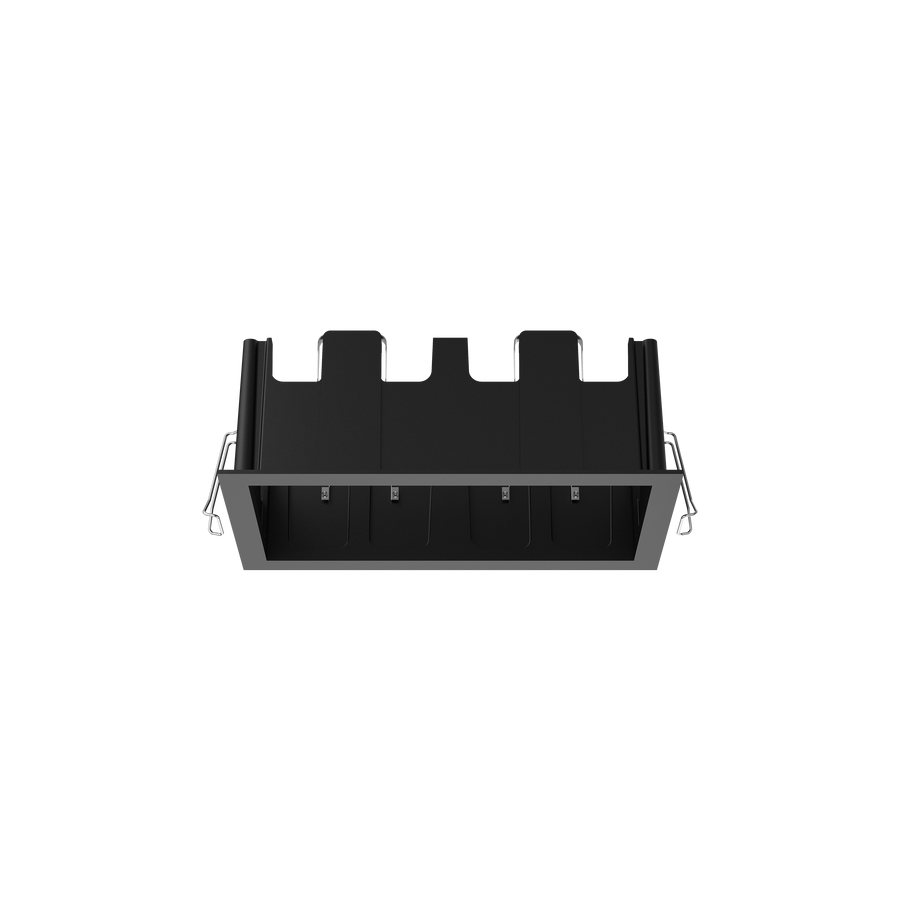 Cevon Type Recessed Rectangular Double Frame for M81 Black