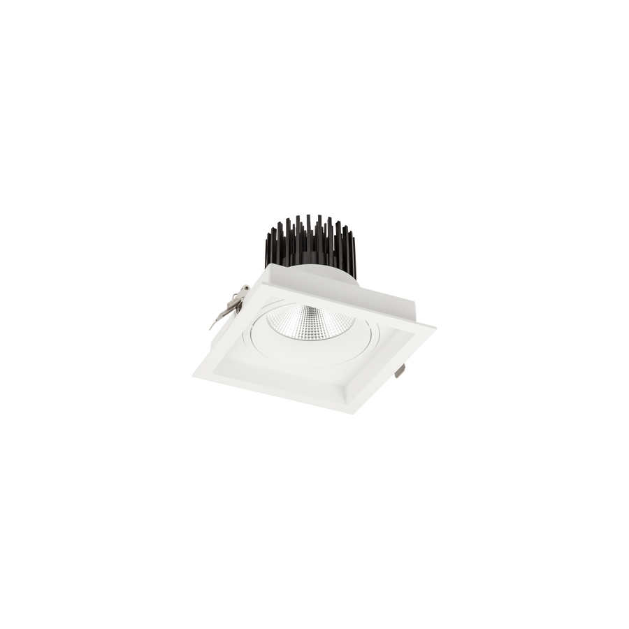 Cevon Box XL Tilt/Rotate Downlight Kit White 3000K