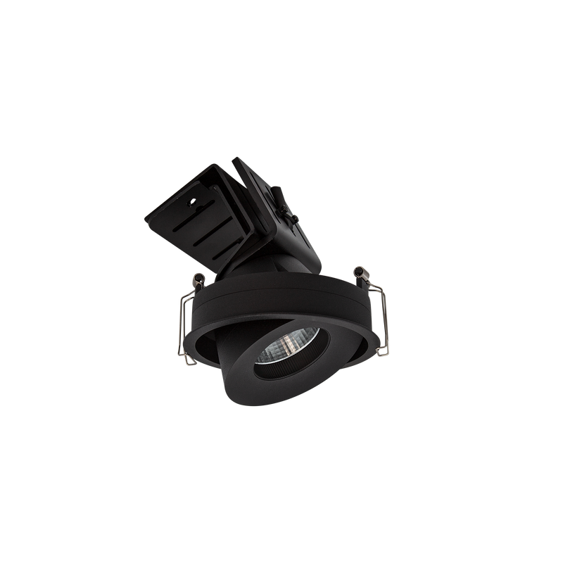 Sophia Single Tilt/Rotate Downlight Kit Black 3000K