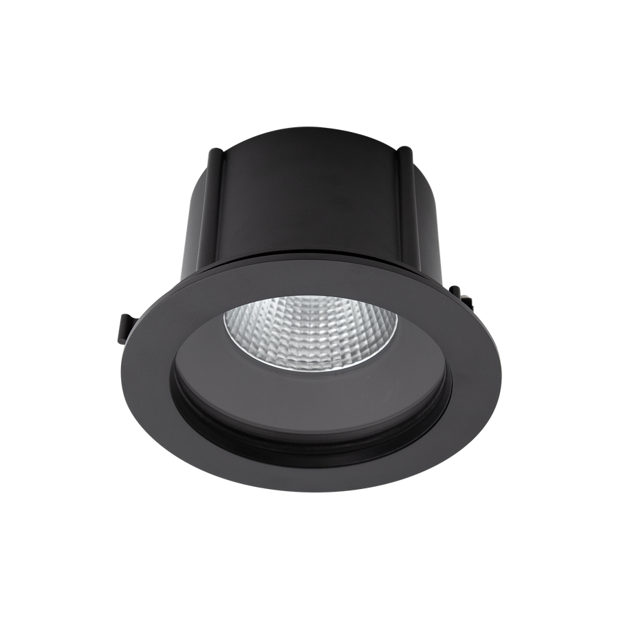 Exterior Round IP66 X-Large Downlight Black 4000K