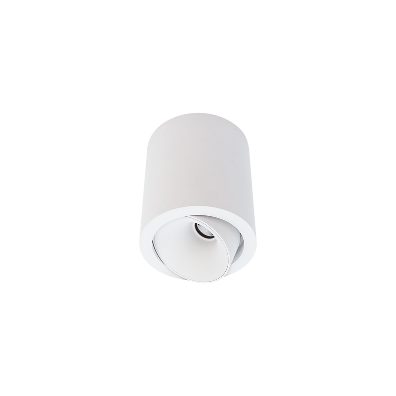 Cevon Large Tilt/Rotate Surface Mt Downlight White 3000K