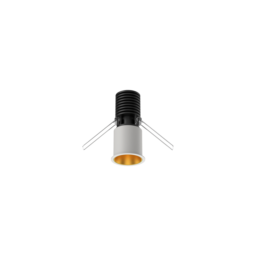 Cevon Mini Darklight Slim Trim Downlight Kit White, Gold 3000K