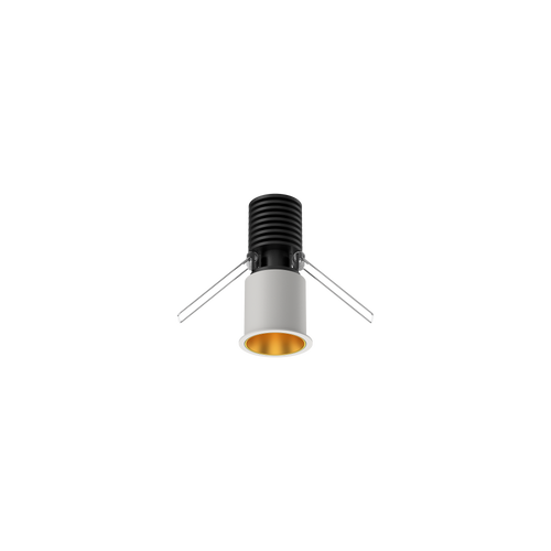 Cevon Mini Darklight Slim Trim Downlight Kit White, Gold 3000K