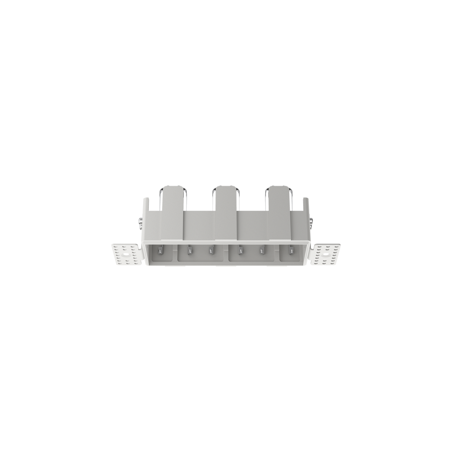 Cevon Type Trimless Rectangular Triple Frame for M41 White