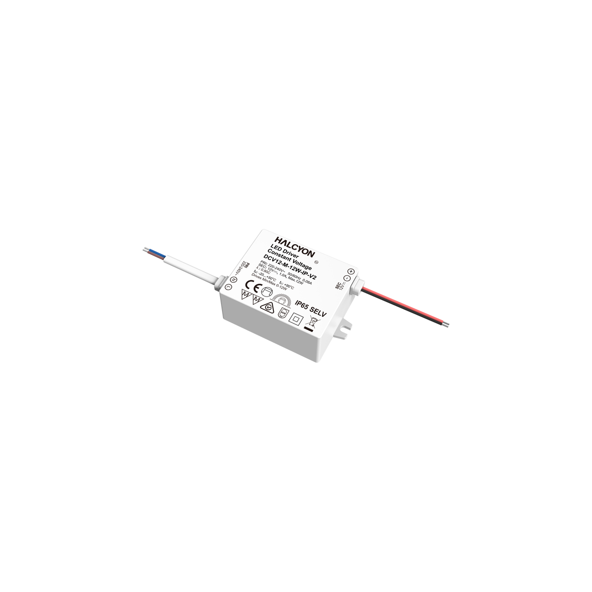 IP65 12V 12W Constant Voltage Mini Non-dimmable Driver