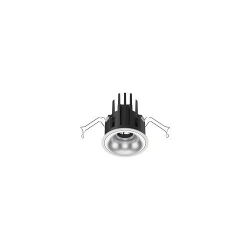 Cevon Small Darklight Slim Trim Downlight Kit White, Silver 3000K