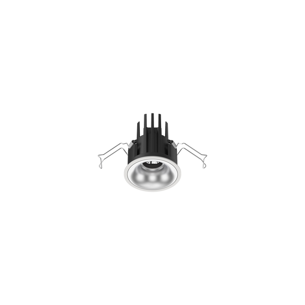 Cevon Small Darklight Slim Trim Downlight Kit White, Silver 3000K