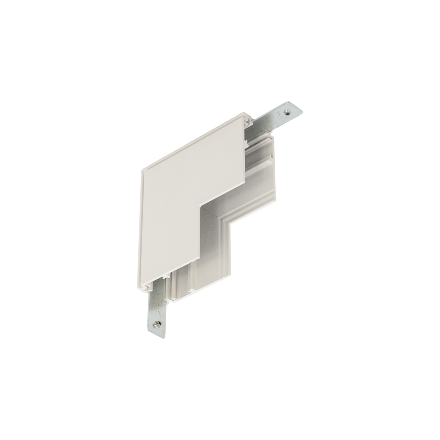 Surface Mount Deep L Profile Connector Wall (Vertical) White