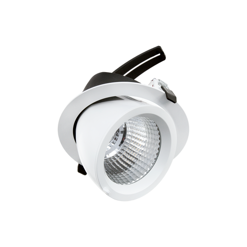 Drop Tilt/Rotate X-Large Downlight White 4K