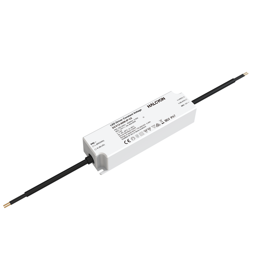 IP67 12V 60W Constant Voltage Non-dimmable Driver