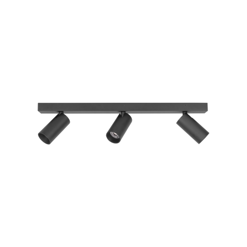Tube Surface Mount Triple Spot Black 3000K